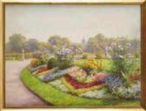 Le Jardin Des Tuileries by Jules Girardet