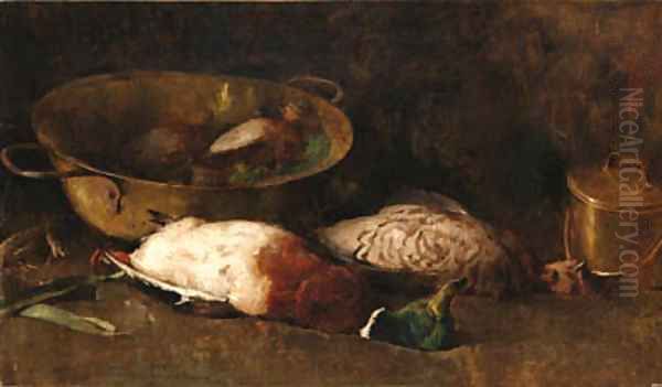 Still life with mallards - view 1