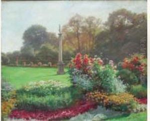 Vue De Jardin by Jules Girardet