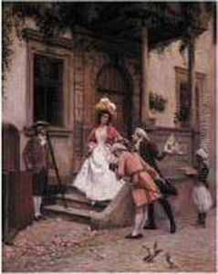 The Courtship by Jules Girardet