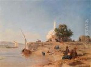 Rast Am Flussufer by Karl Girardet