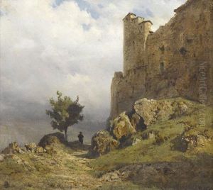 Burgruine Im Sommer by Karl Girardet