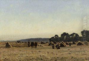 Bauern Bei Der Feldarbeit by Karl Girardet