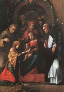 The Mystic Marriage of St. Catherine-2 1510