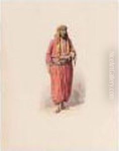 Portrait Of An Arab by Karl Girardet