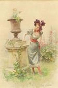 Around The Flower Urn by Leon Girardet