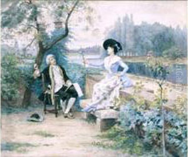 Le Portrait Au Jardin. - view 1