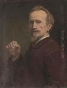 A Whiff, Self-portrait Of The Artist by Ernest Gustave Girardot