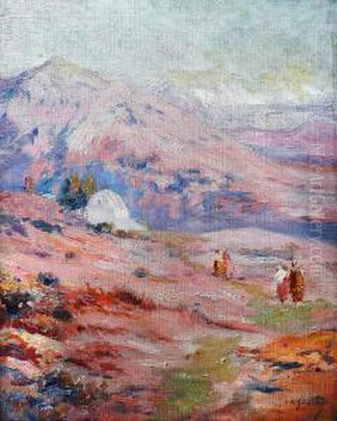 Dans Lesmontagnes Roses, Maroc - view 1