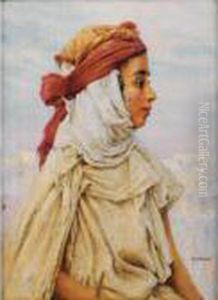 Jeune Fille De Profil by Louis-Auguste Girardot