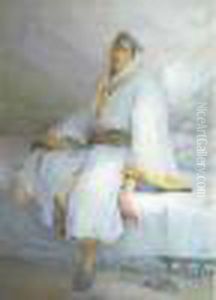 La Belle Orientale Au Repos. by Louis-Auguste Girardot