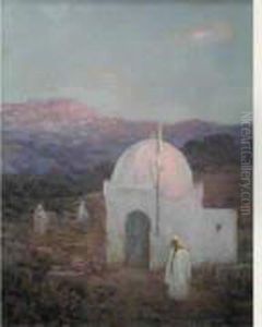 Marocaine Devant Une Koubba.