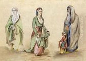 Etude De Femmes Ottomanes Et Enfant