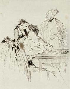 Famille Dumas by Eugene Pierre Francois Giraud