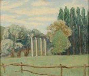 Riez, Colonnes Le Matin by Pierre Paul Girieud