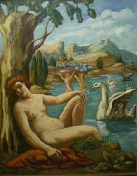 Nymphes Poursuivies Par Des Cygnes - view 1