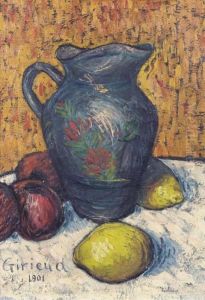 Still Life With A Jug, Lemons And Apples by Pierre Paul Girieud