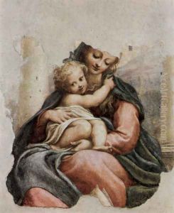 Madonna della Scala, Fragment by Antonio Allegri da Correggio