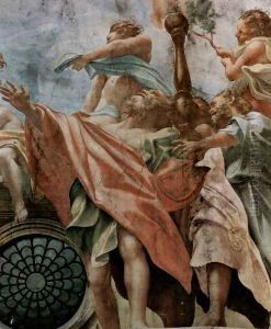 Proclamation, detail, apostles and Epheben