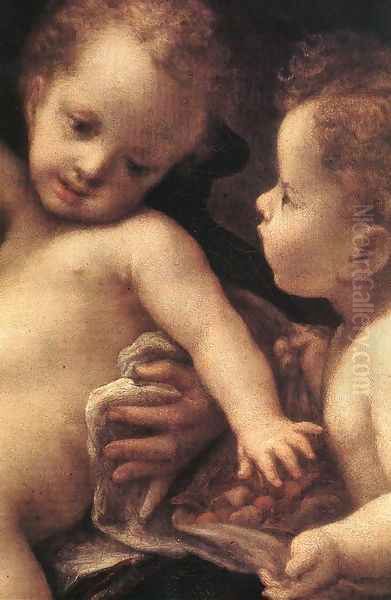 Virgin and Child with an Angel (Madonna del Latte)(detail 2) - view 1