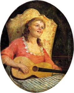 Suonatrice Di Chitarra