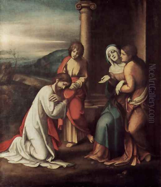 Goodbye Christ of Mary, with Mary and Martha, the sister of Lazarus - view 1
