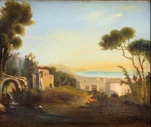 Paesaggio Napoletano Con Vista Sul Mare