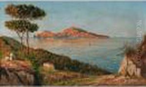 Capri Vista Da Punta Campanella by Guglielmo Giusti