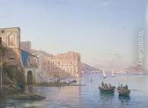 Napoli, A Palazzo Donn'anna by Guglielmo Giusti