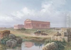 Scena Di Vita Ai Tempi Di Paestum