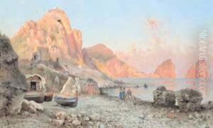 Spiaggia E Faraglioni Di Capri