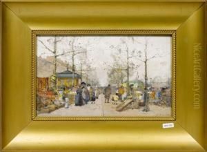 Scene De Marcheaux Puces by Fausto Giusto
