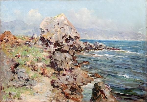 A Mediterranean Coastal Scene - view 1