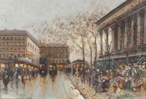 Strassenszene In Paris. Strassenszene In Paris.