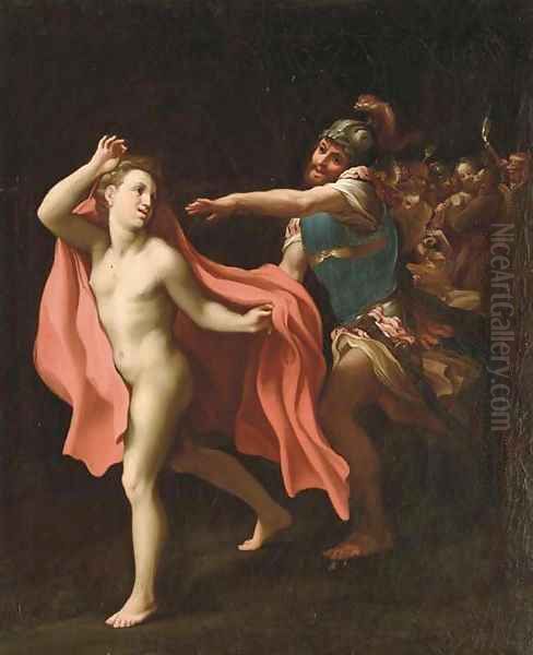 The Betrayal of Christ, with a soldier in pursuit of Mark the Evangelist - view 1