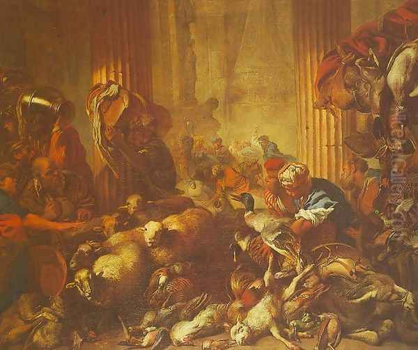 Christ Chasing the Moneylenders from the Temple - view 1