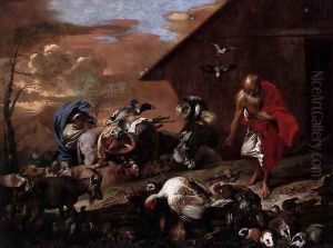 In Front of Noah's Ark c. 1650 by Giovanni Benedetto Castiglione
