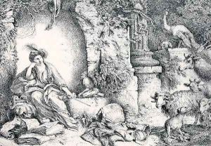 Circe Changing Ulysses' Men into Beasts by Giovanni Benedetto Castiglione