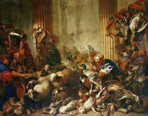 Jesus Driving the Merchants from the Temple by Giovanni Benedetto Castiglione