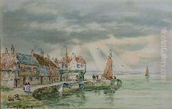 Fishing Village Scene - view 1