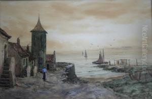 A Fishing Village (fife?) by John Hamilton Glass