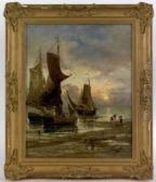 Coastal Scene With Ships - view 1