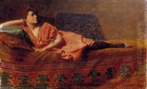 Lady On The Sofa by Armin Glatter