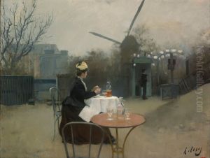Eating Al Fresco by Ramon Casas