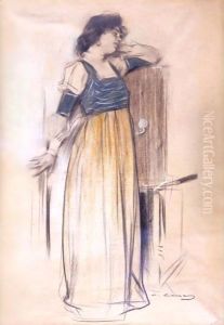 Portrait of a Lady (Retrato de una joven) by Ramon Casas