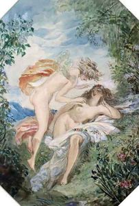 Flora and Zephyr by Alfred-Edward Chalon