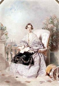 Queen Victoria, 1838 by Alfred-Edward Chalon