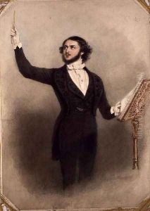 Louis Antoine Jullien (1812-60) by Alfred-Edward Chalon