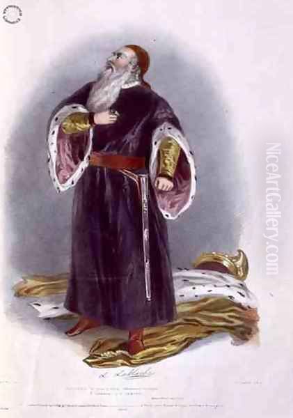 Luigi Lablache (1794-1858) as Faliero in Marino Faliero, from 'Recollections of the Italian Opera', 1836 - view 1