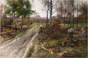 The Wood Cutter by Alfred Glendening